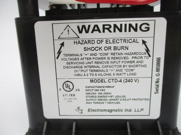 ELECTROMAGNETIC CTD-4-240 240VAC 10A NSMP