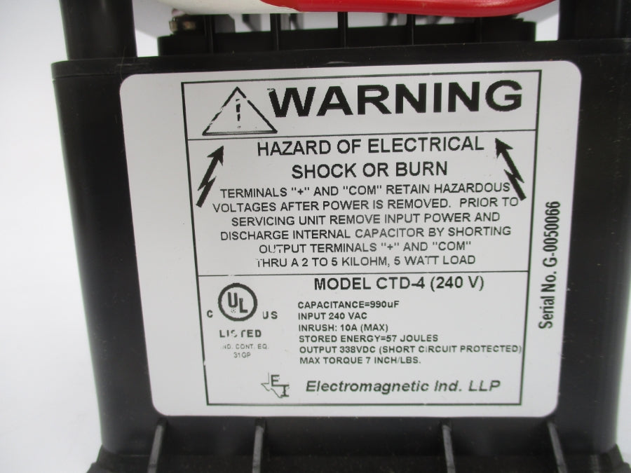 ELECTROMAGNETIC CTD-4-240 240VAC 10A NSMP