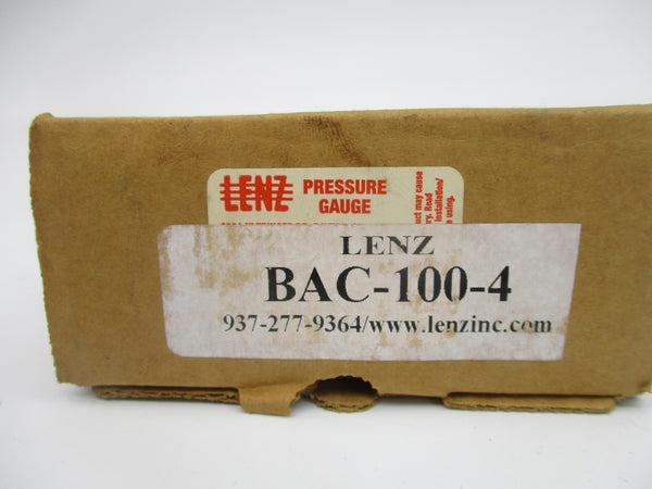 LENZ BAC-100-4 0-100PSI NSMP
