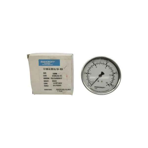ASHCROFT 101008AL02BXLJ15-BCA 0-15PSI NSMP