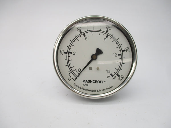 ASHCROFT 101008AL02BXLJ15-BCA 0-15PSI NSMP
