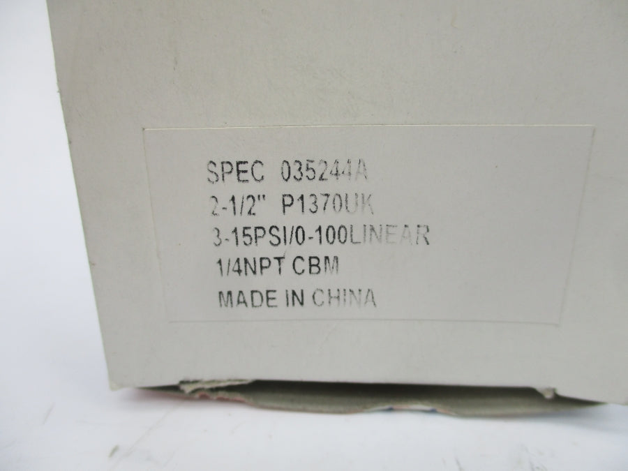 USG 035244A P1370UK 3-15PSI 2-1/2" NSMP