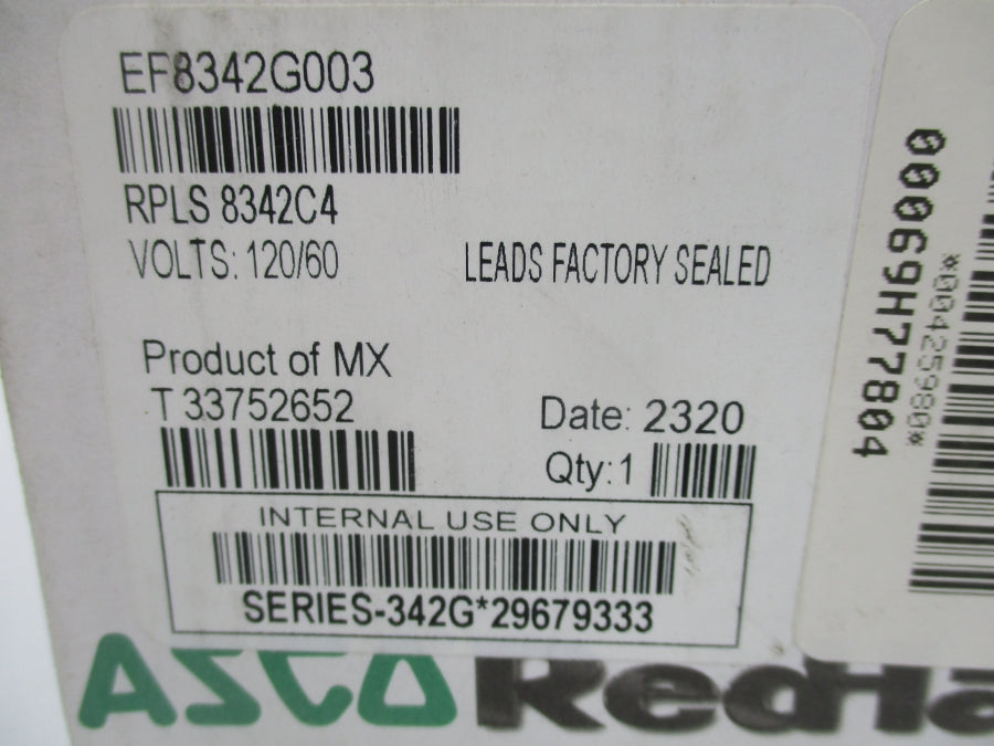 ASCO EF8342G003 120V 100-125PSI 3/8" NSMP