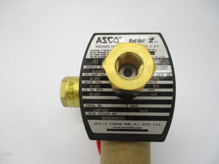 ASCO EF8345G001 110/120V 10-150PSI 1/4" NSMP