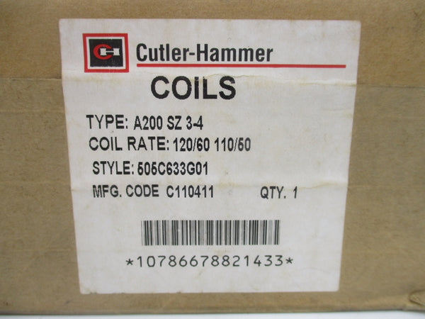 CUTLER HAMMER A200SZ3-4 505C633G01 110/120V NSMP