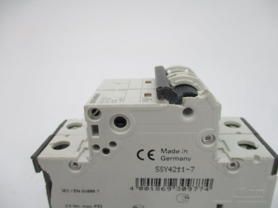 SIEMENS 5SY4211-7 5SY42MCBC5 400V 5A (AS PICTURED) UNMP