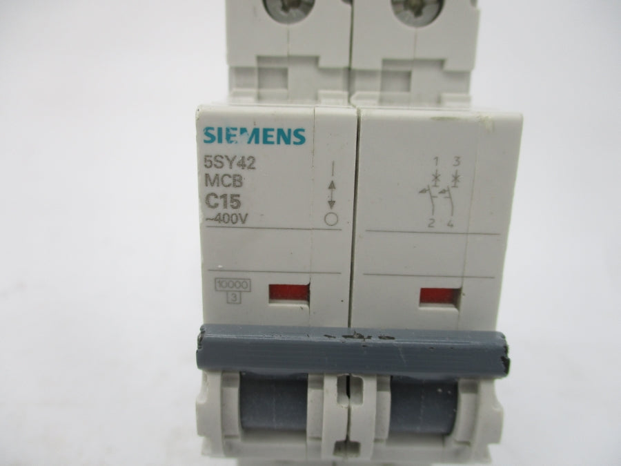 SIEMENS 5SY4218-7 5SY42MCBC15 400V 15A UNMP