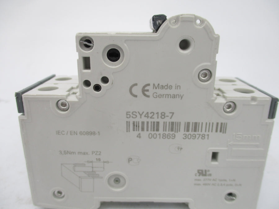 SIEMENS 5SY4218-7 5SY42MCBC15 400V 15A UNMP