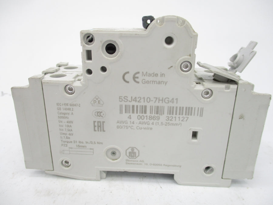SIEMENS 5SJ4210-7HG41 400V 10A UNMP