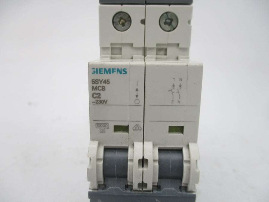 SIEMENS 5SY4502-7 5SY45MCBC2 230V 2A NSNP