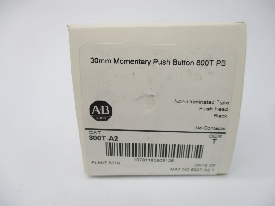 ALLEN BRADLEY 800T-A2 SER. T (WH) NSFS