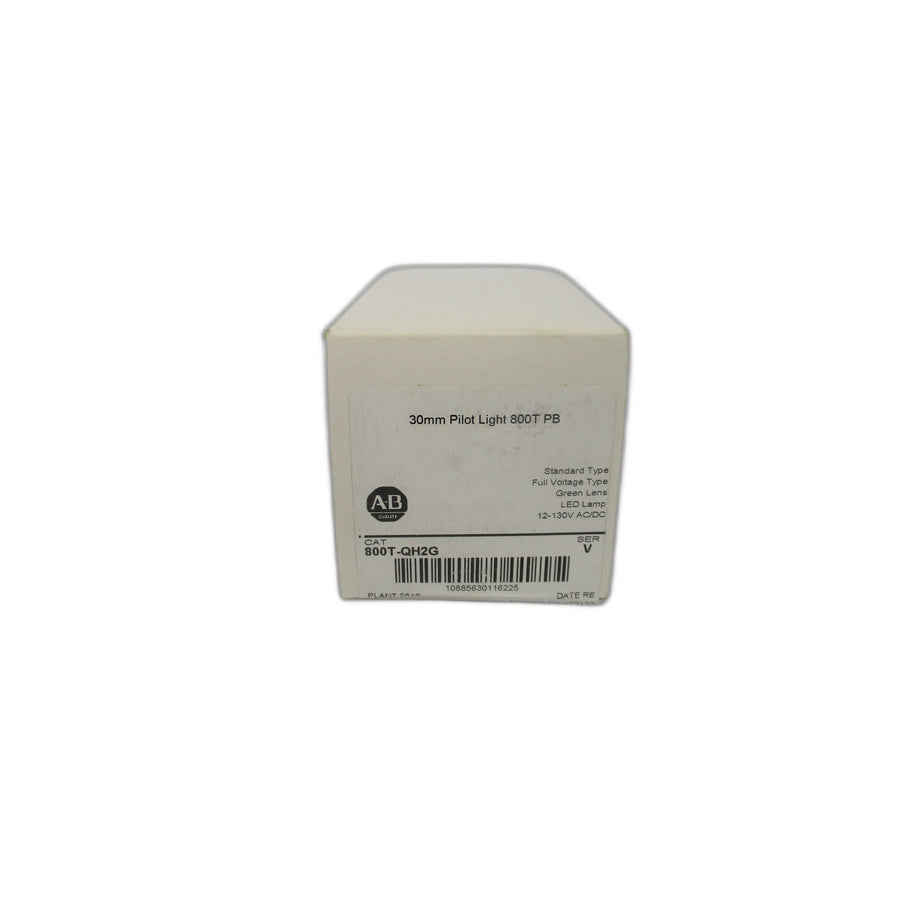 ALLEN BRADLEY 800T-QH2G SER. V 12-130VAC/DC (WH) NSFS