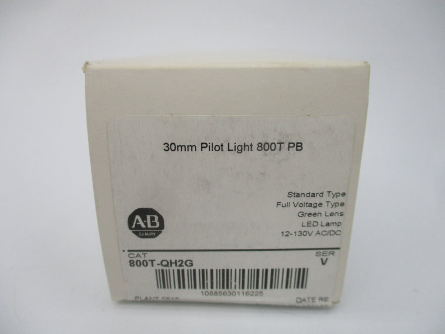 ALLEN BRADLEY 800T-QH2G SER. V 12-130VAC/DC (WH) NSFS