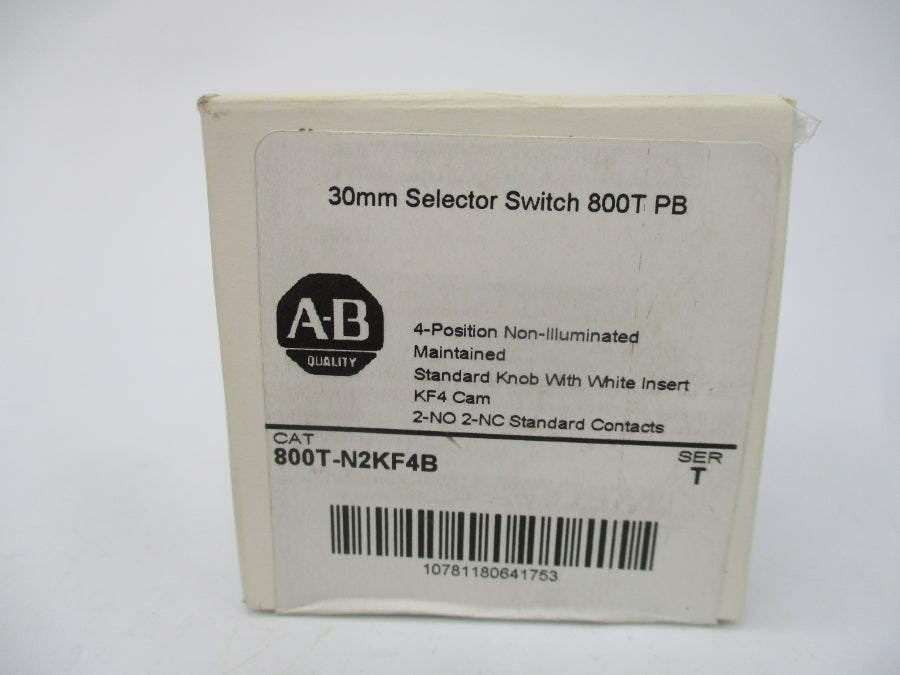 ALLEN BRADLEY 800T-N2KF4B SER. T (WH) NSFS