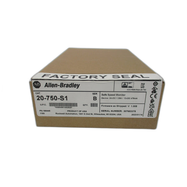 ALLEN BRADLEY 20-750-S1 SER. B F/W 1.008 24VDC 1.25A NSFS