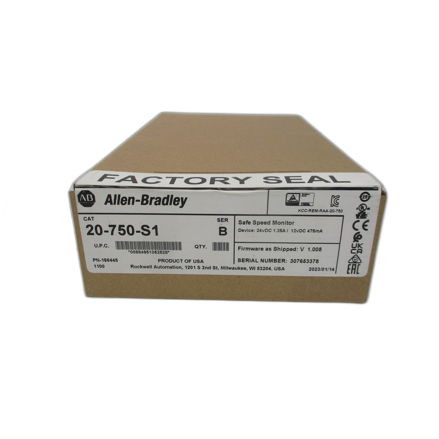 ALLEN BRADLEY 20-750-S1 SER. B F/W 1.008 24VDC 1.25A NSFS