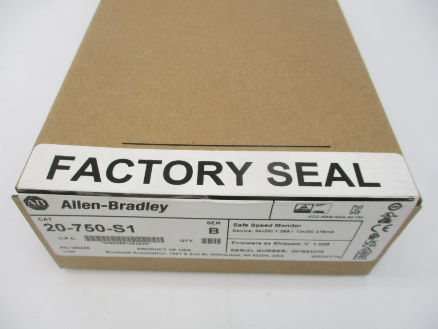 ALLEN BRADLEY 20-750-S1 SER. B F/W 1.008 24VDC 1.25A NSFS