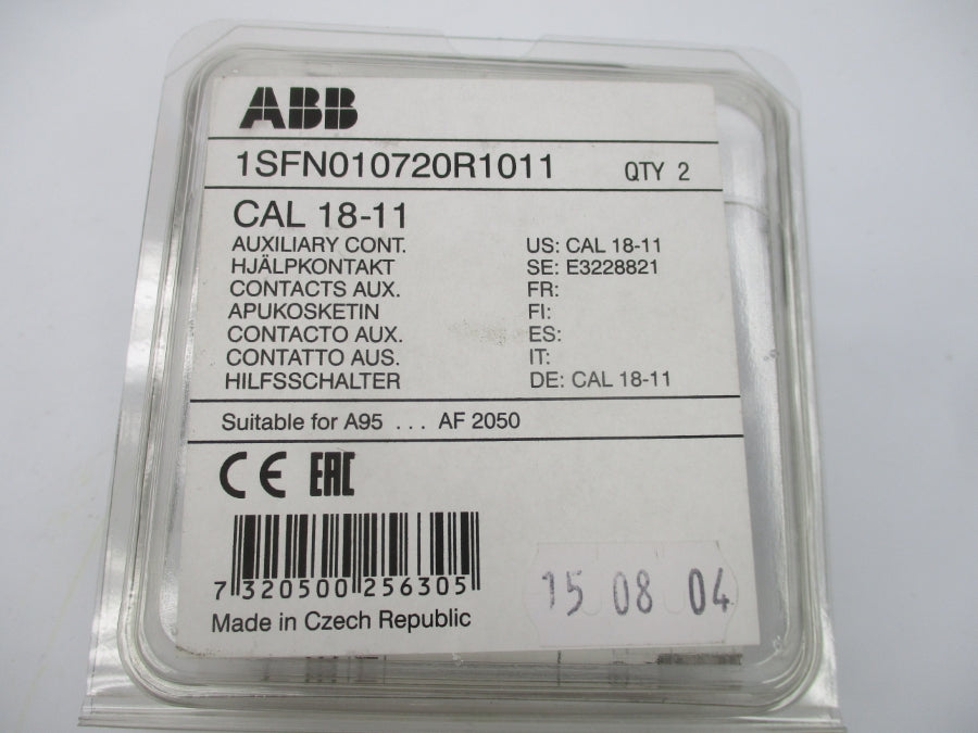 ABB 1SFN010720R1011 690V (PKG OF 2) NSMP