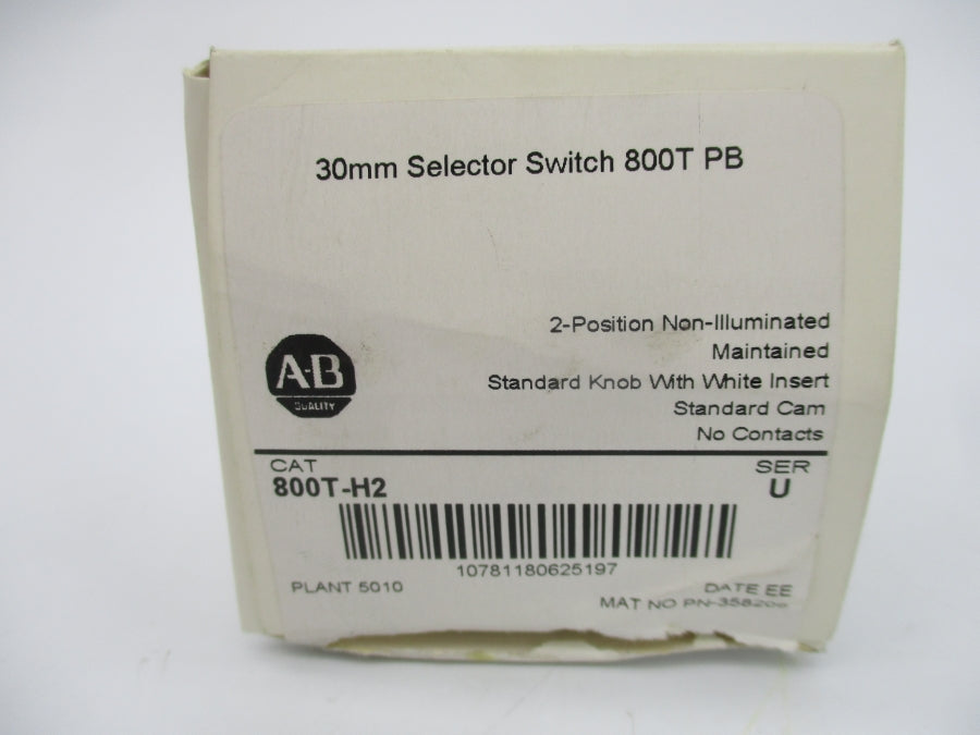 ALLEN BRADLEY 800T-H2 SER. U (WH) NSMP