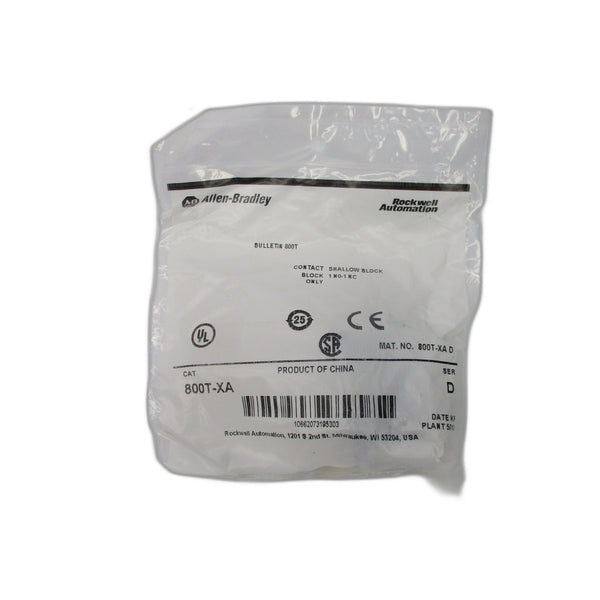 ALLEN BRADLEY 800T-XA SER. D NSMP