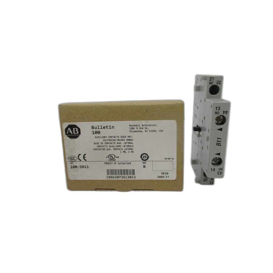 INDUSTRIAL SPARE PART 100-SB11 SER. B 600VAC 10A (BR/WH) NSMP