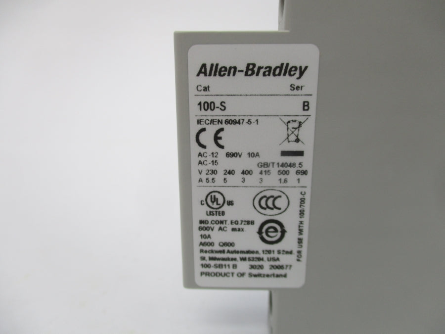 INDUSTRIAL SPARE PART 100-SB11 SER. B 600VAC 10A (BR/WH) NSMP