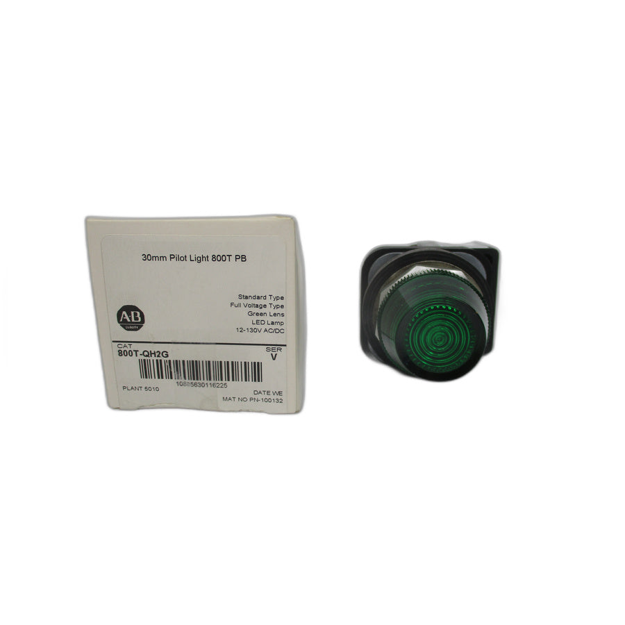 ALLEN BRADLEY 800T-QH2G SER. V 12-130VAC/DC (WH) NSMP