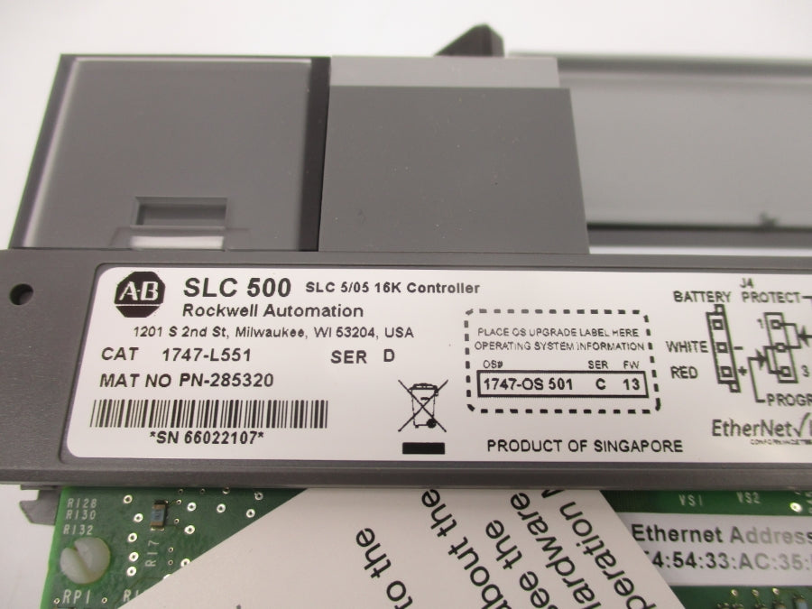 ALLEN BRADLEY 1747-L551 SER. D F/W 13 NSMP