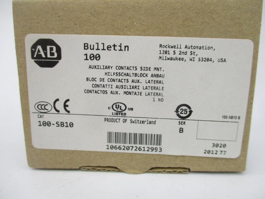 INDUSTRIAL SPARE PART 100-SB10 SER. B 600VAC 10A (BR/WH) NSMP