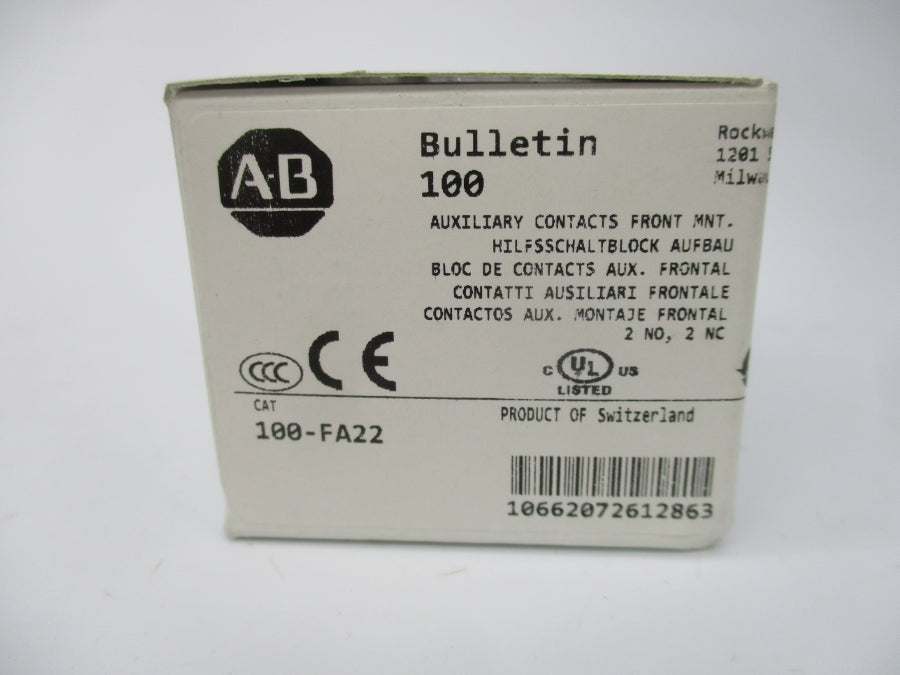 INDUSTRIAL SPARE PART 100-FA22 SER. B 600VAC 10A (WH) NSMP