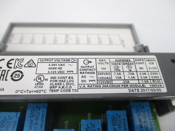 ALLEN BRADLEY 1746-OW8 SER. A 5-265VAC 15A NSMP