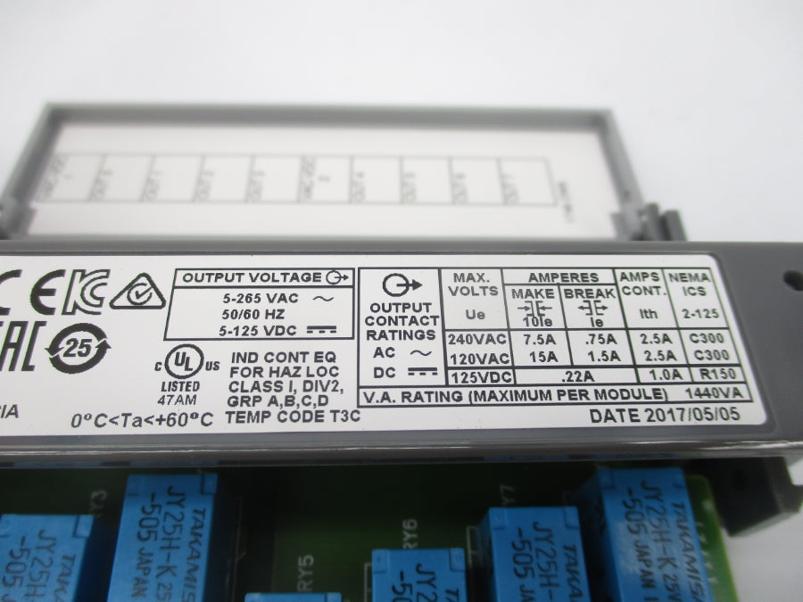 ALLEN BRADLEY 1746-OW8 SER. A 5-265VAC 15A NSMP