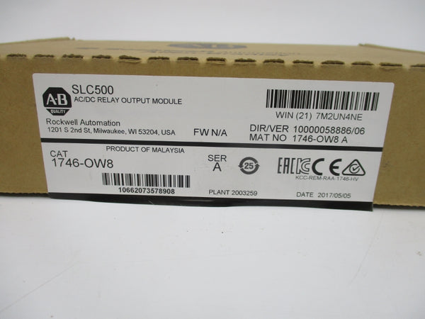 ALLEN BRADLEY 1746-OW8 SER. A 5-265VAC 15A NSMP
