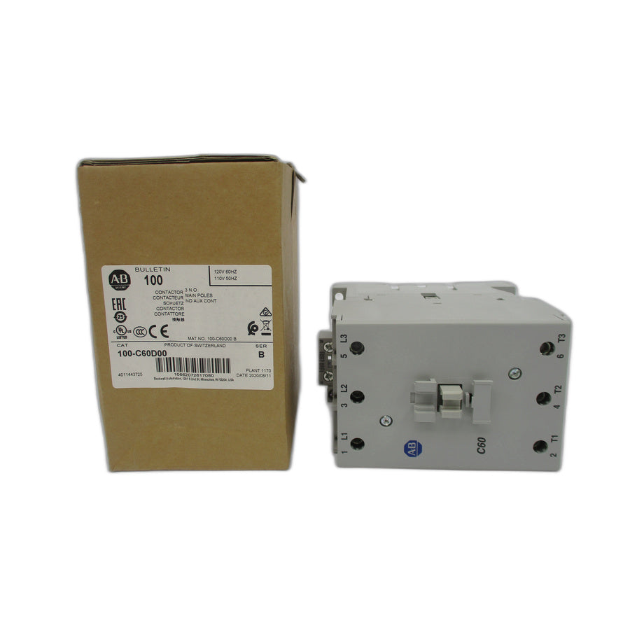 INDUSTRIAL SPARE PART 100-C60D00 SER. B 110/120V 100A (BR/WH) NSMP