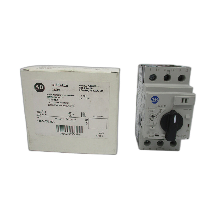 ALLEN BRADLEY 140M-C2E-B25 SER. D 690V 1.6-2.5A (WH) NSMP