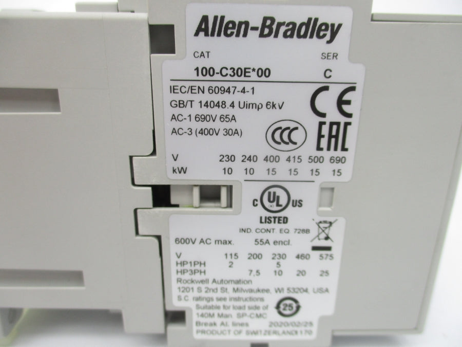 INDUSTRIAL SPARE PART 100-C30EJ00 SER. C 24VDC (BR/WH) NSMP