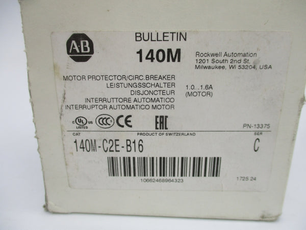 ALLEN BRADLEY 140M-C2E-B16 SER. C 690V 1.0-1.6A (WH) NSMP