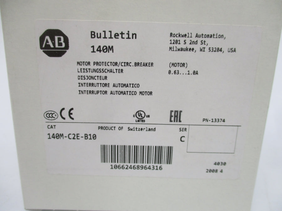 INDUSTRIAL SPARE PART 140M-C2E-B10 SER. C 690V 0.63-1.0A NSMP