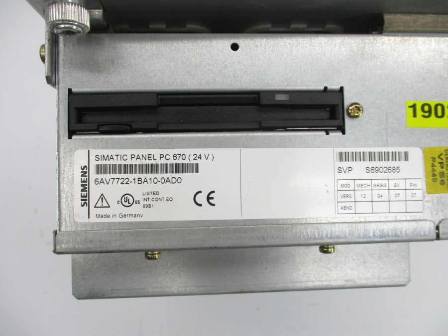 SIEMENS 6AV7722-1BA10-0AD0  UNMP