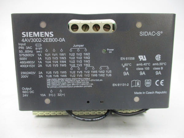 SIEMENS 4AV3002-2EB00-0A 575VAC 1A NSMP