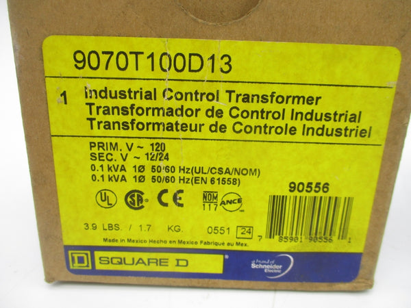 SQUARE D 9070T100D13 120V NSMP