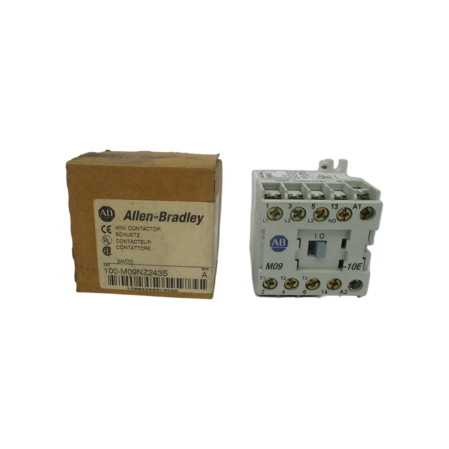 ALLEN BRADLEY 100-M09NZ243S SER. A 24VDC (BR/WH) NSMP