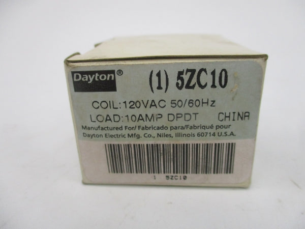 DAYTON 5ZC10 120VAC 10A NSMP