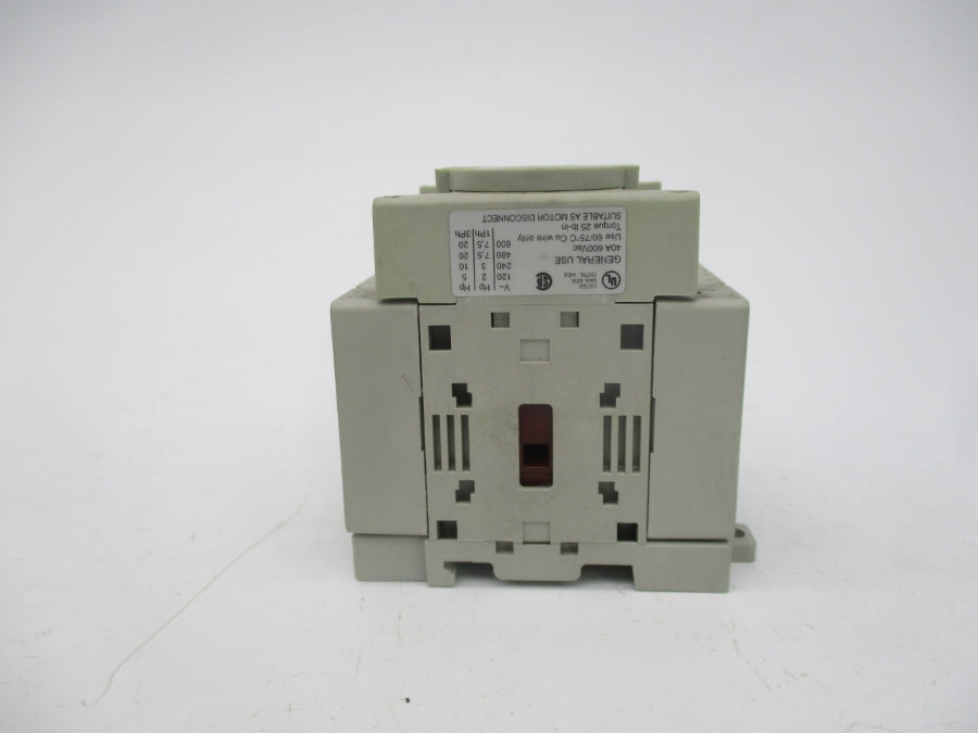 ALLEN BRADLEY 194E-A40-1753 SER. B 690V 40A (BR/WH) NSMP