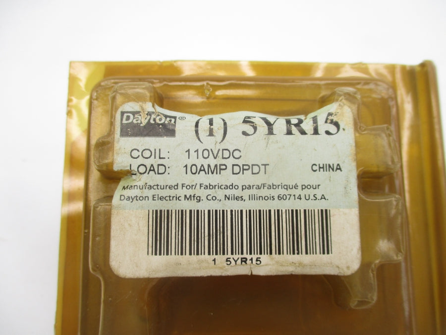 DAYTON 5YR15 110VDC 10A NSMP