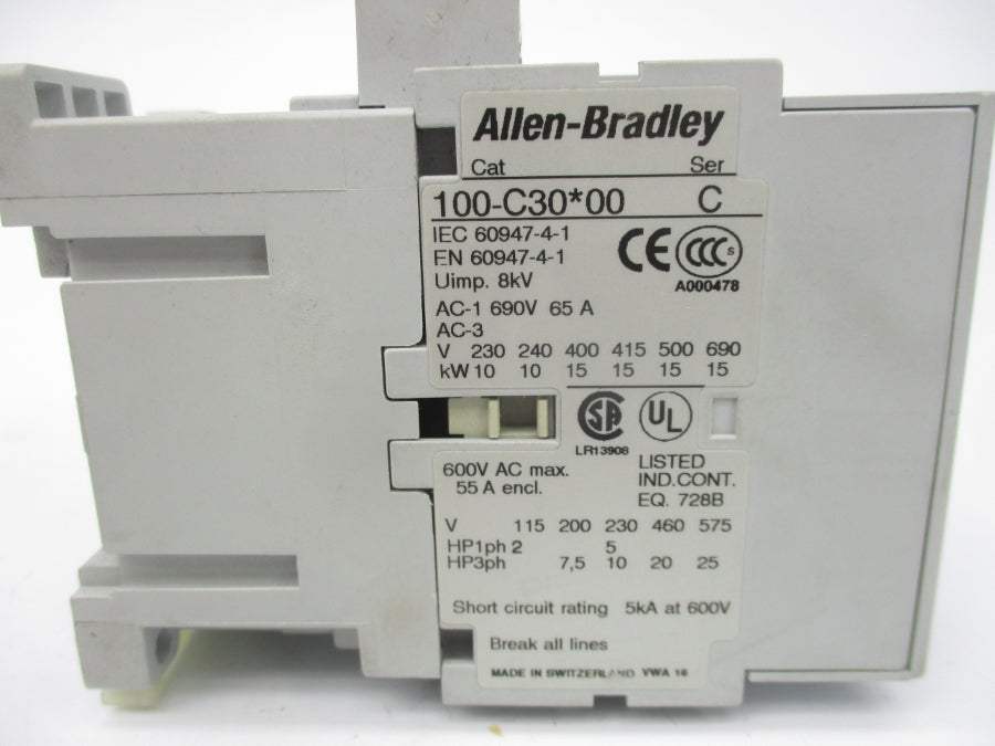 INDUSTRIAL SPARE PART 100-C30D10 SER. C 110/120V (BR/WH) NSMP