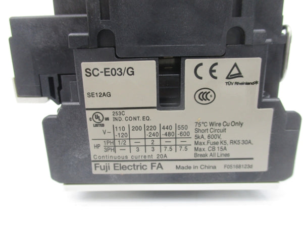 FUJI ELECTRIC SE12AG-E SC-E03/G 24VDC NSMP