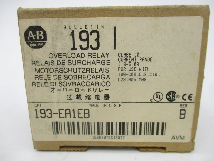 INDUSTRIAL SPARE PART 193-EA1EB SER. B 690V 1.6-5.0A (BR/WH) NSMP