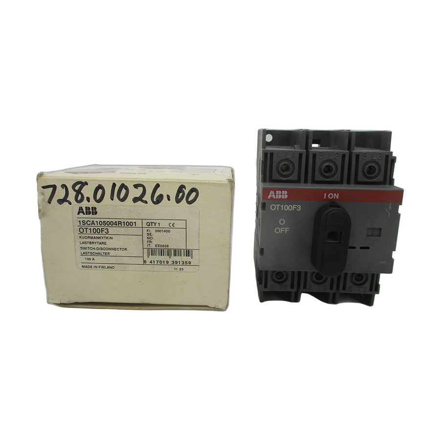 ABB 1SCA105004R1001 OT100F3 600VAC 100A NSMP