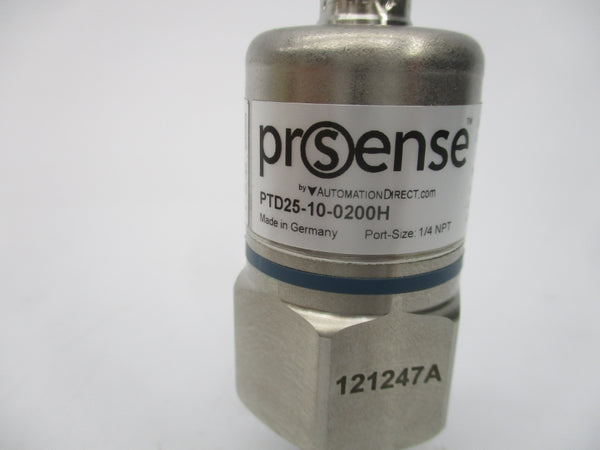 AUTOMATION DIRECT PTD25-10-0200H 16-32VDC 200PSI 1/4" NSMP